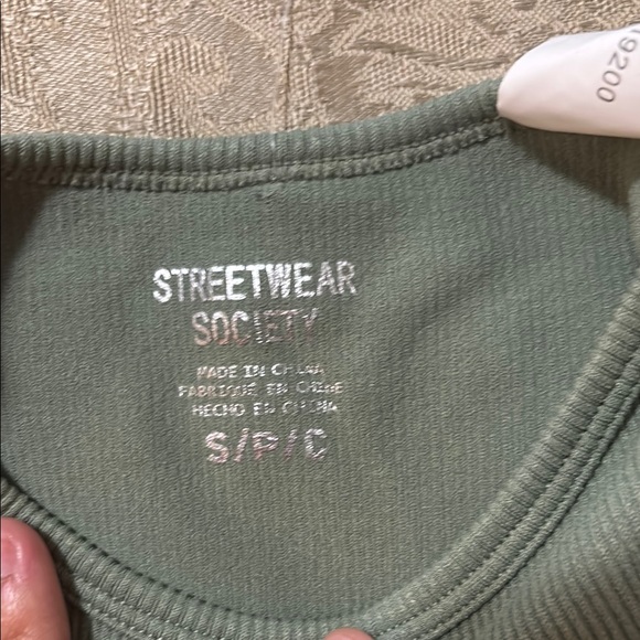 Streetwear Society Green Crop Relaxed Tee - Picture 3 of 5